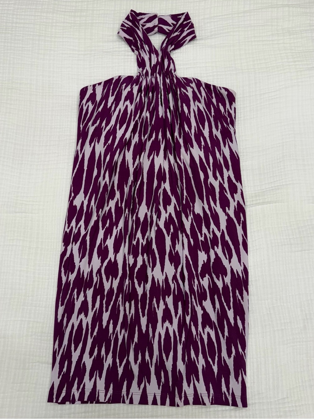 laundry by shelli segal purple halter corset mini dress